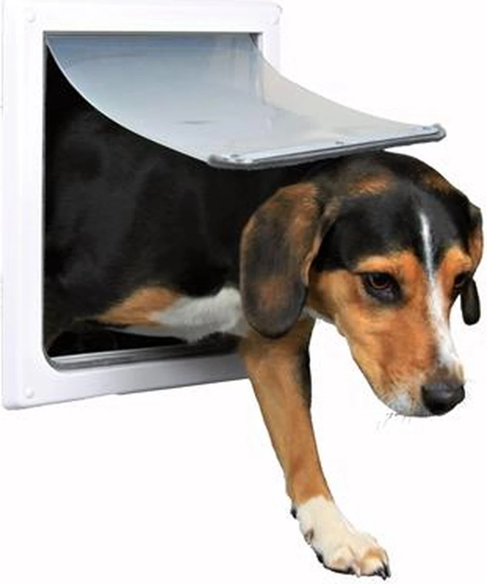 Trixie 2-Weg Hondenluik Wit - XS-S 25 X 29 CM - Afbeelding 3