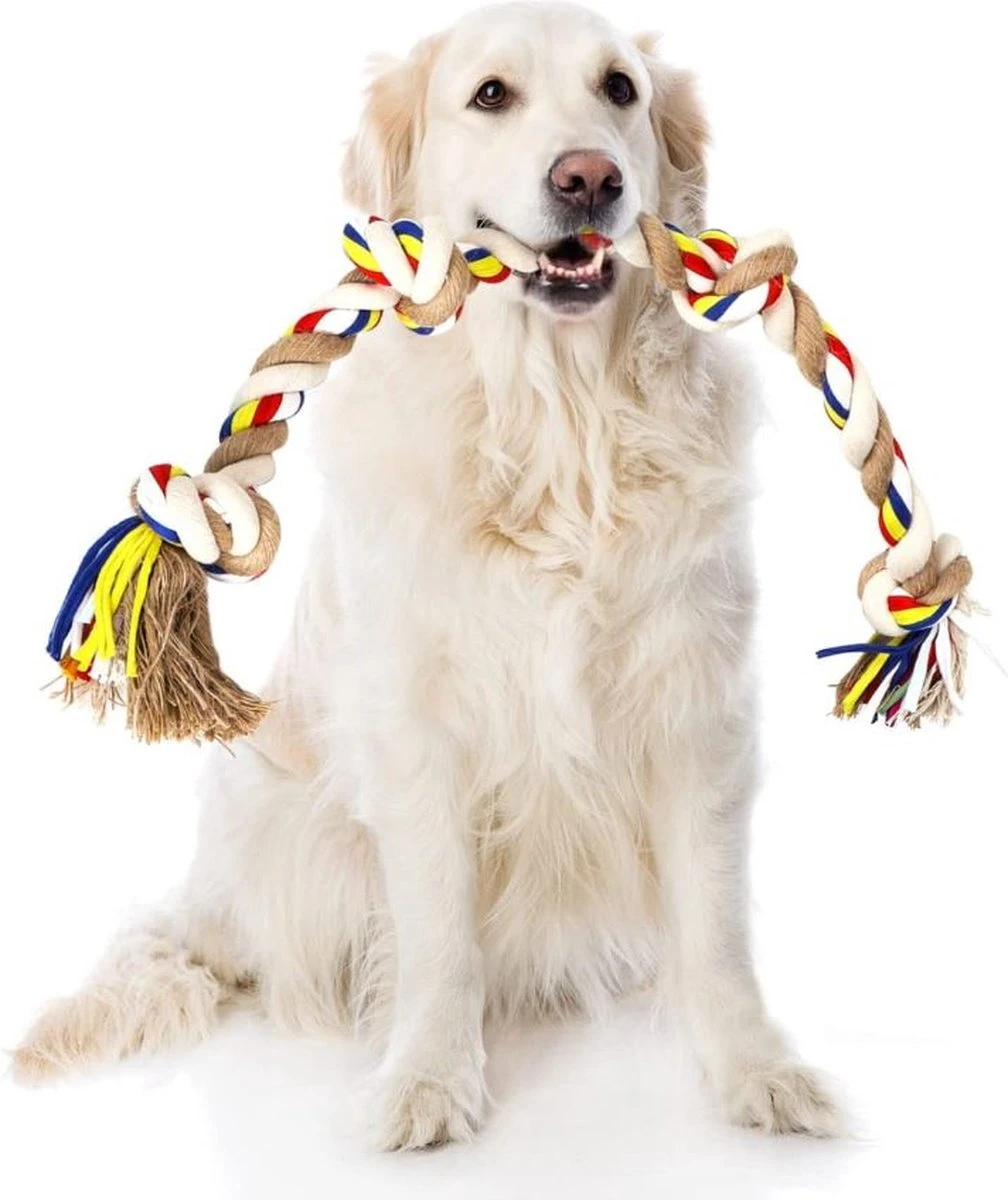 Nobleza Hondentouw - Speeltouw Hond - Flostouw Hond - Trektouw Hond - Lang - Geknoopt - Afbeelding 5