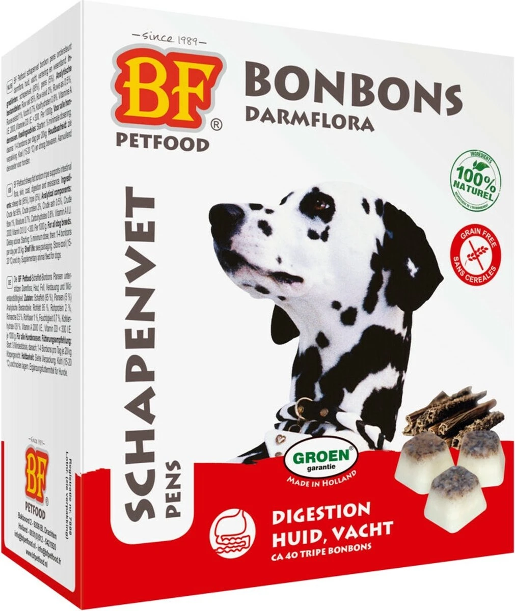 Biofood BF Petfood Schapenvet Bonbons Pens 40 Stuks