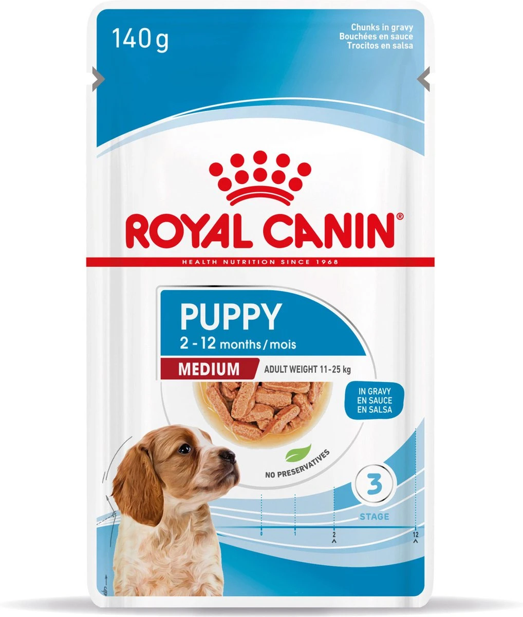 Royal Canin Shn Medium Puppy Pouch - Hondenvoer - 10 X 140 G - Afbeelding 15