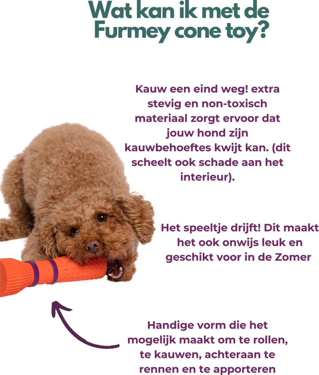 Furmey Zoomies - Honden Speelgoed - Hondenspeeltjes - Kauwbotten Hond - S Groen - 17 Cm - Afbeelding 3