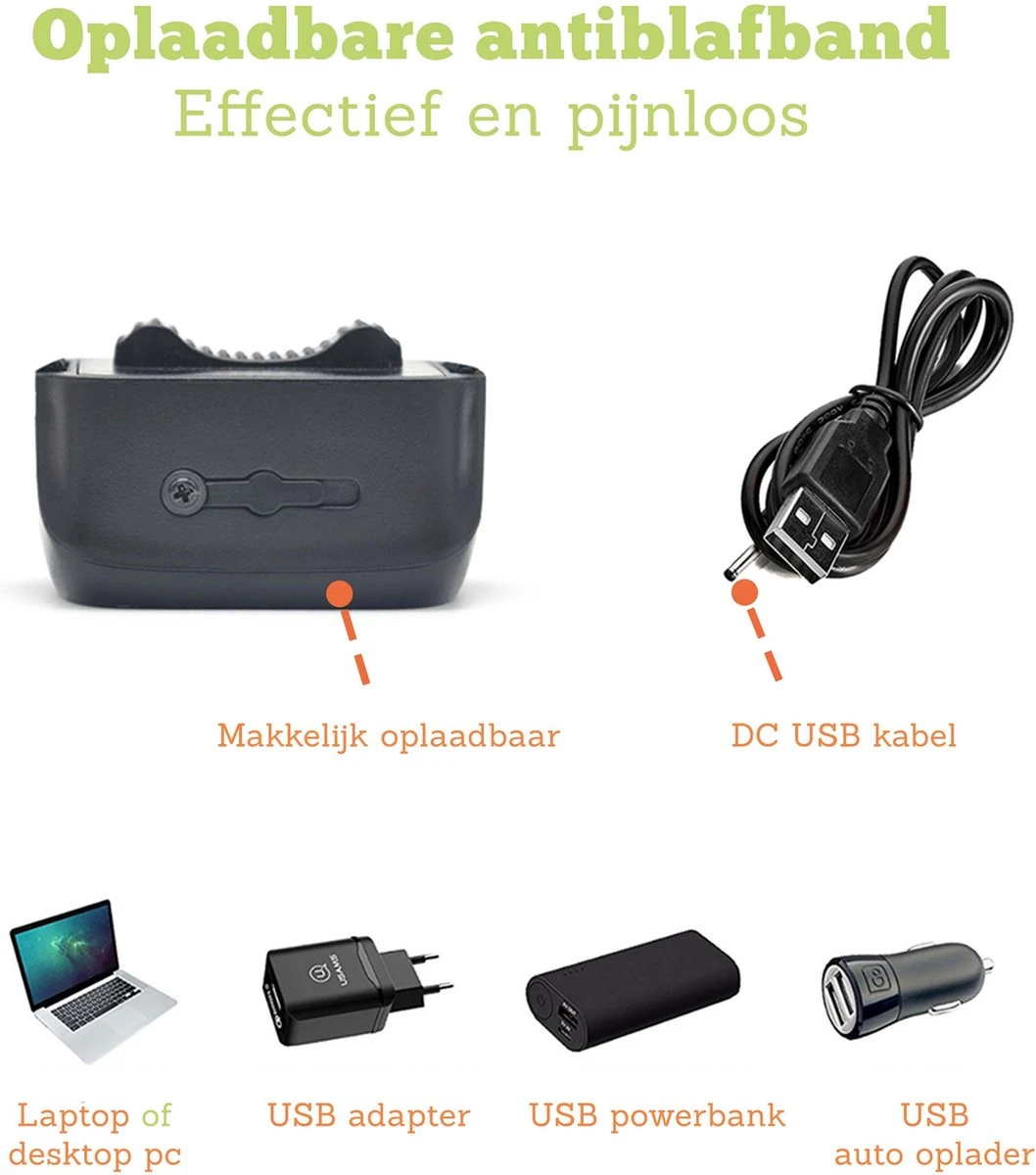 Doggie™ Anti Blafband Voor Kleine Honden - OPLAADBAAR - Vibratie én Geluid - Afbeelding 7