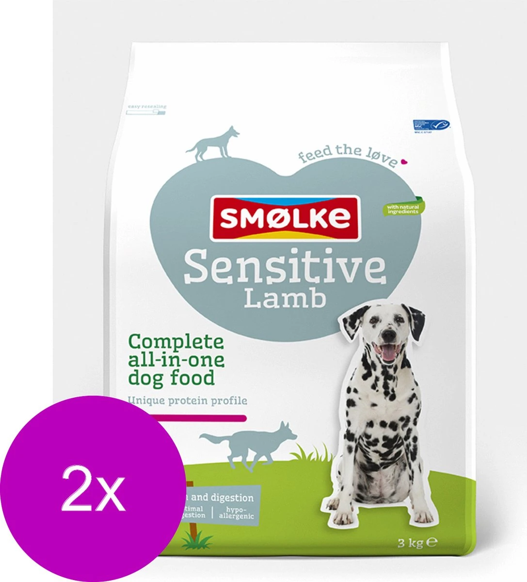Smolke Sensitive - Hondenvoer - 2 X 3 Kg - Afbeelding 5