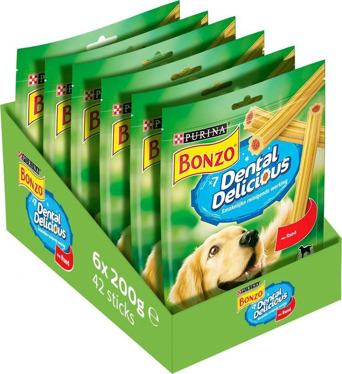 Bonzo Dental Delicious - Hondensnacks Rund - 6 X 200 G - Afbeelding 2