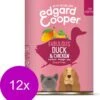 Edgard & Cooper Eend & Kip Blik - Voor Puppy's - Hondenvoer - 12 X 400 G