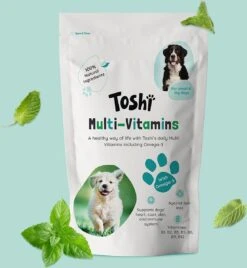 Toshi Multi Vitaminen Met Omega-3 - 100% Natuurlijke Hondensnack Voor Kleine En Grote Honden - Hondenkoekjes Voor Een Gezonde Levensstijl