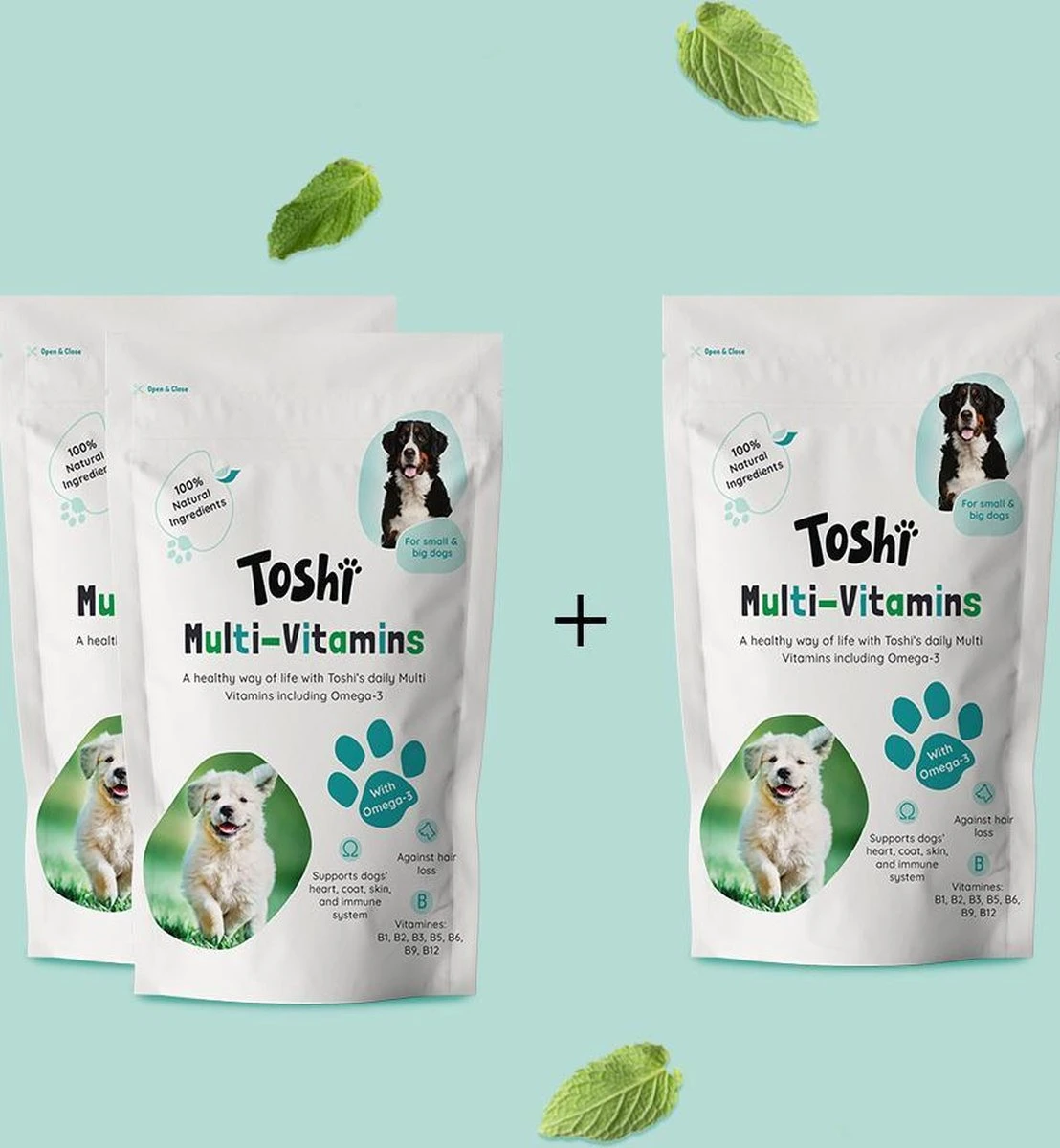 Toshi Multi Vitaminen Met Omega-3 - 100% Natuurlijke Hondensnack Voor Kleine En Grote Honden - Hondenkoekjes Voor Een Gezonde Levensstijl - Afbeelding 5