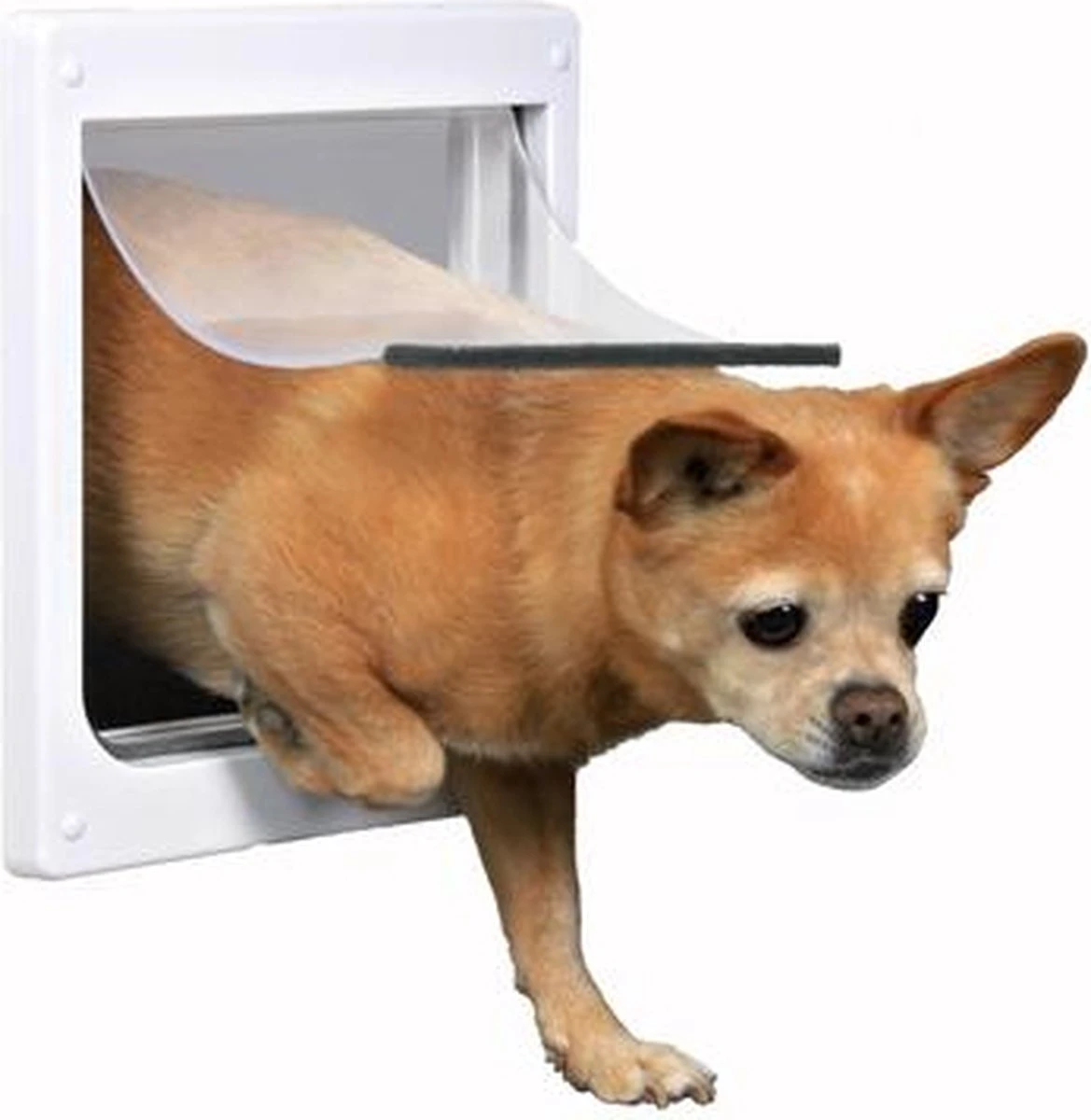 Trixie 2-Weg Hondenluik Wit - S-M 30 X 36 CM - Afbeelding 3