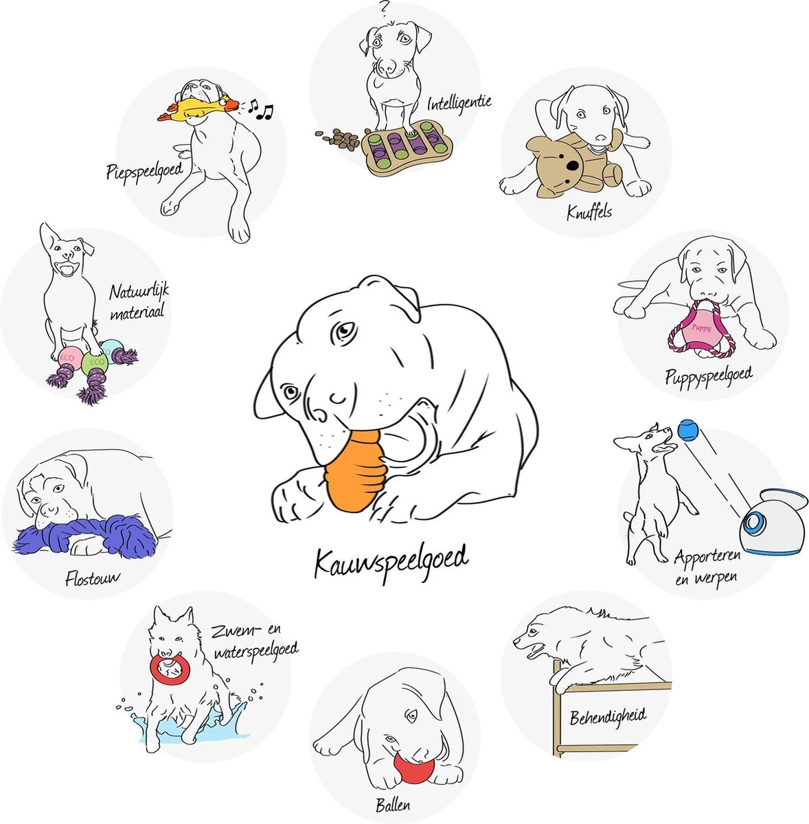 Nylabone Harde Bijters Kluif - Hondenspeelgoed - Natural - Voor Honden Tot 30 Kg - Afbeelding 7