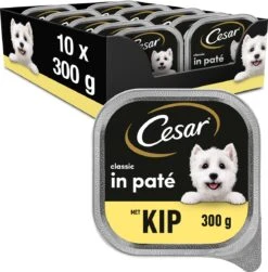 Cesar Classic Paté Honden Natvoer - Kip - 10 X 300 Gr