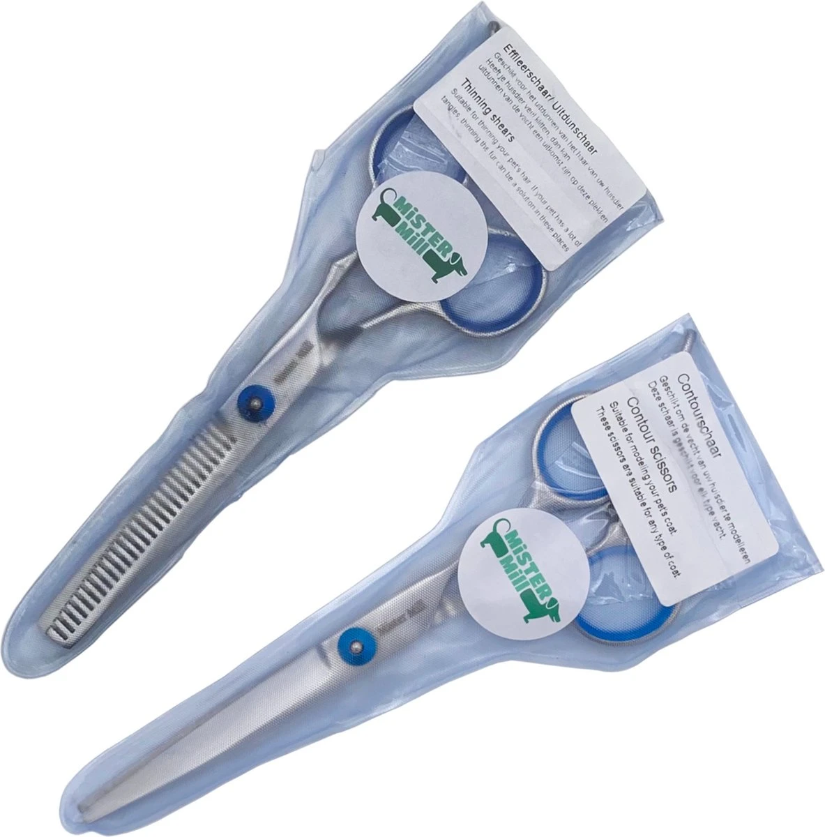 Mister Mill Scharenset Effileerschaar En Uitdunschaar - Honden Schaar - Trimschaar Voor Honden - Schaar Hond - Trimmen Hond - Coupeschaar - Afbeelding 5