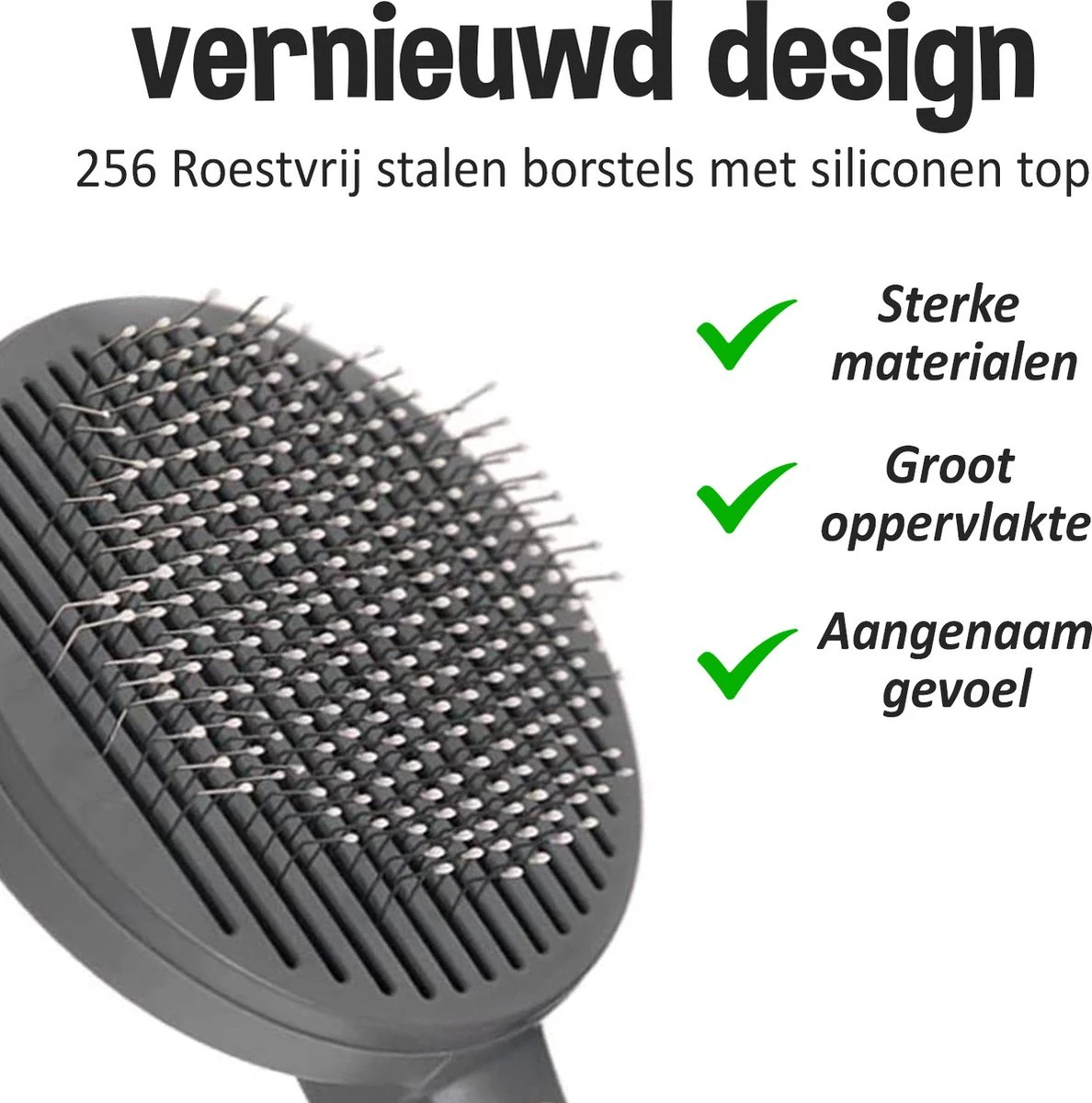 Pakeway Kattenborstel – Hondenborstel – Haarverwijderaar Voor Huisdieren – Kattenkam - Kortharig - Langharig - Inclusief Ebook! - Afbeelding 3