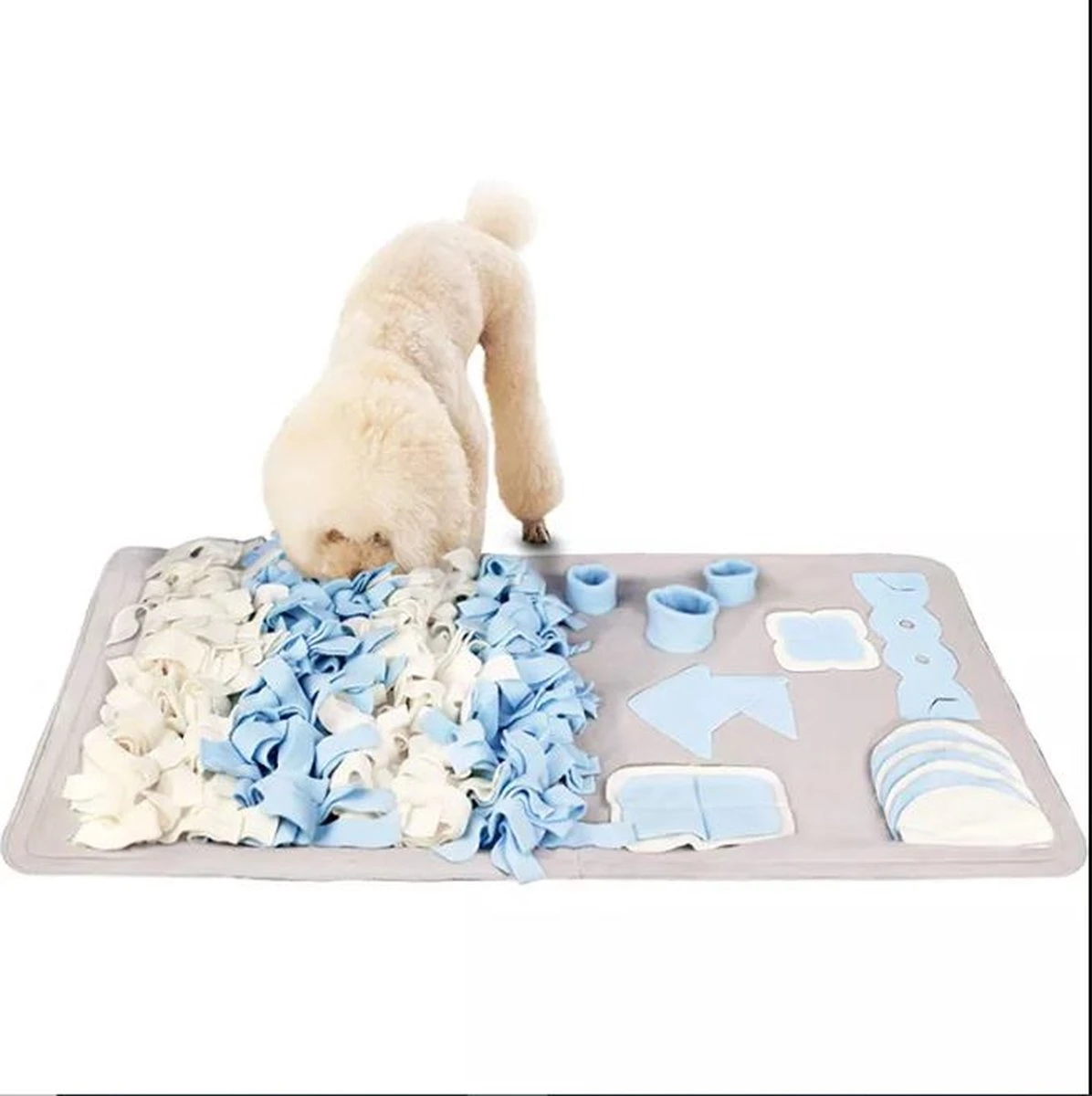 SNUFFIES® Snuffelmat Rocky 100x60cm - Snuffelmat - Snuffelmatten - Snuffelmat Hond- Intelligentie Speelgoed Hond - Hondenspeeltjes - Puppyspeelgoed - Afbeelding 8