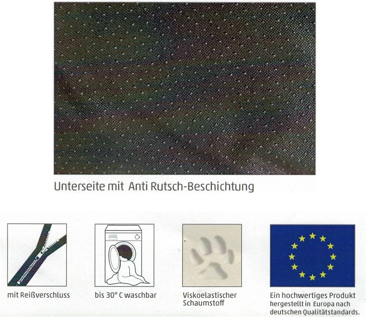 Sun Garden Pallina Orthopedisch Hondenkussen 120x80x27cm Antraciet/Grijs - Afbeelding 7