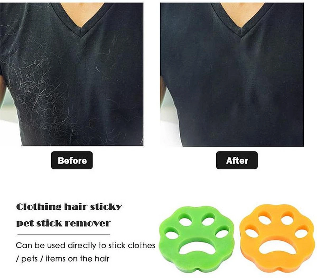 Merkloos Voordeelwinkel - Huisdier Haar Verwijderaar - Katten Haar Verwijderaar - Honden Haar Verwijderaar - Pluizen Verwijderaar - Pluizen Van Kleding Verwijderen - Haar Verwijderaar Voor Huisdieren - Dierenhaar - Hondenhaar- Kattenhaar - Wasmachine - Droger - Afbeelding 8