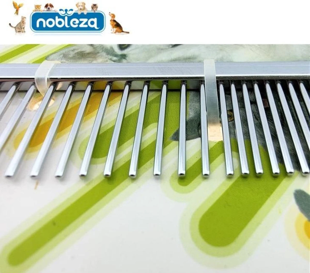 Nobleza Dierenkam - Vachtkam - Hondenkam - Kattenkam - RVS - Grof En Fijn - Afbeelding 3