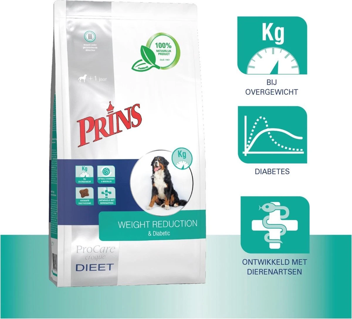 Prins Procare Croque Dieet Gewichtscontrole&Diabetes Gevogelte - - 10 Kg - Afbeelding 2