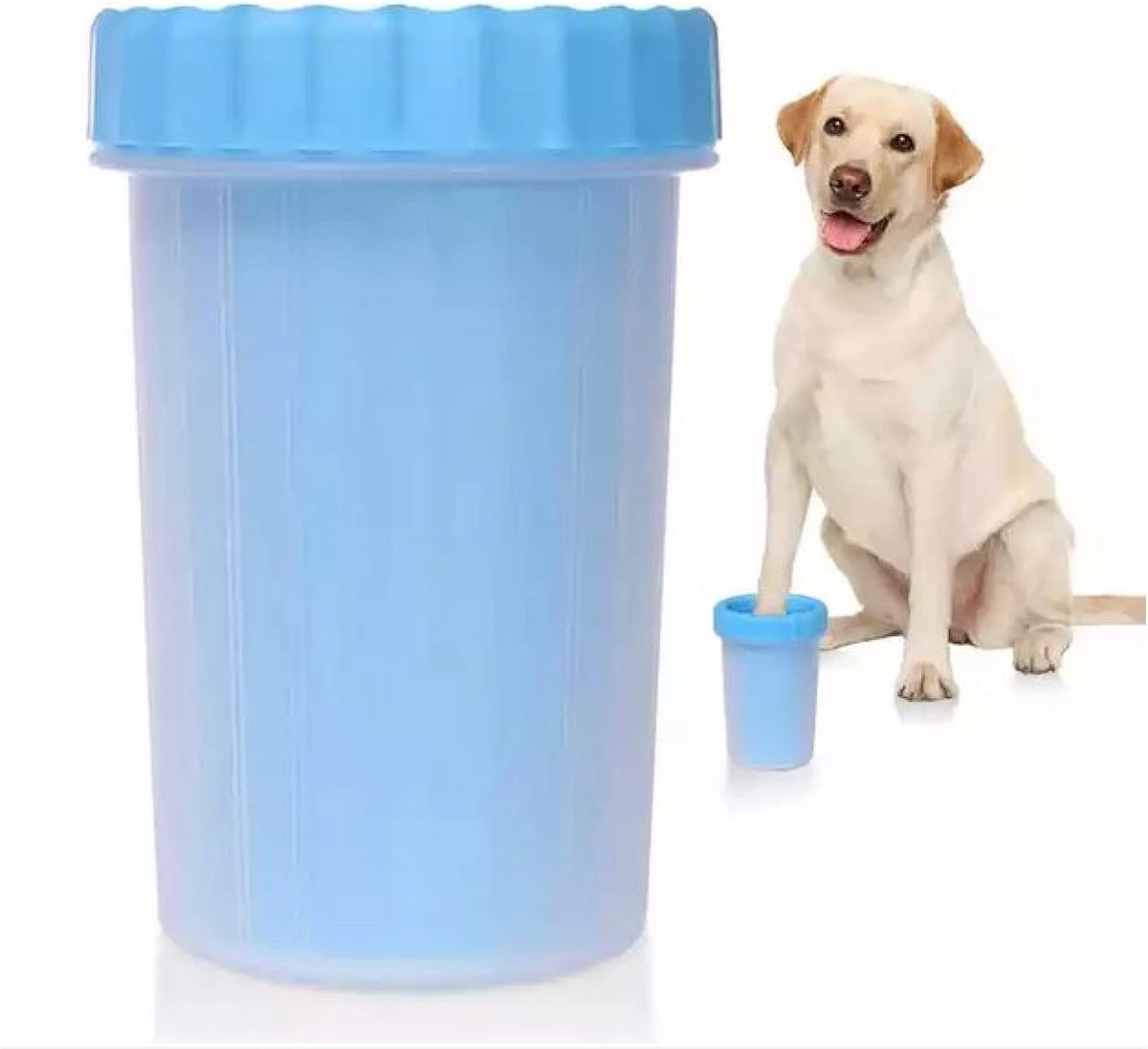 Merkloos Hondenpoot Reiniger - Hondenborstel - Borstel Hond / Kat - Hondenpoten Reiniger - Huisdier Poot Wassen - Borstel - Hondenverzorging - Verzorging Hond - Honden Wassen - Schoonmaak Borstel - Kattenborstel - Afbeelding 8