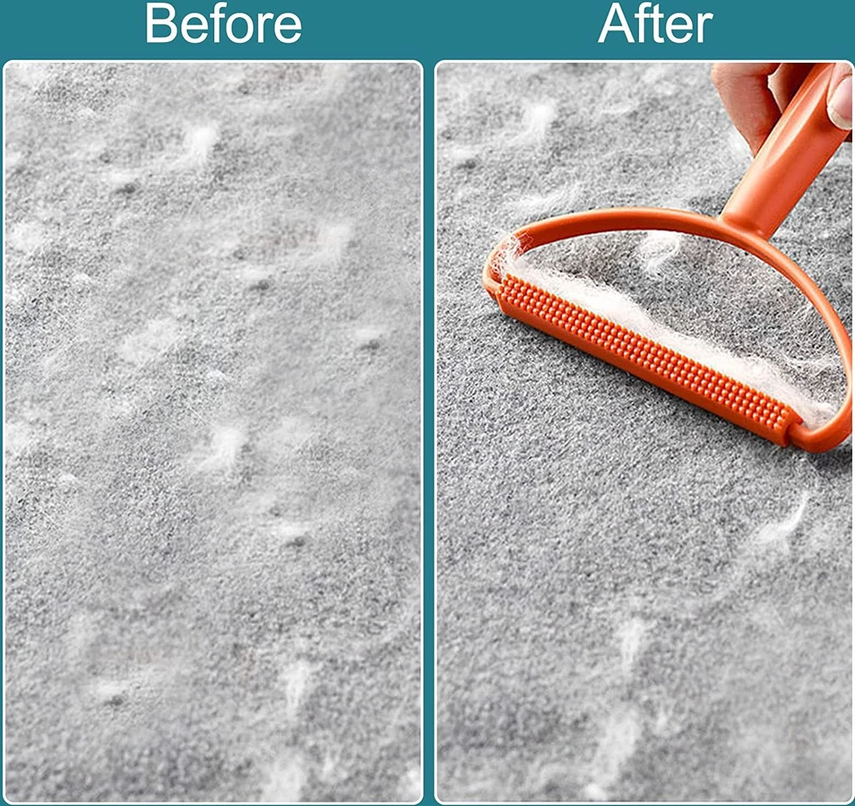 Doodadeals® | Huisdierhaar Verwijderaar | Kattenhaar Verwijderaar | Tapijt, Meubels En Jas | Blauw Of Oranje | 1 Stuk - Afbeelding 2