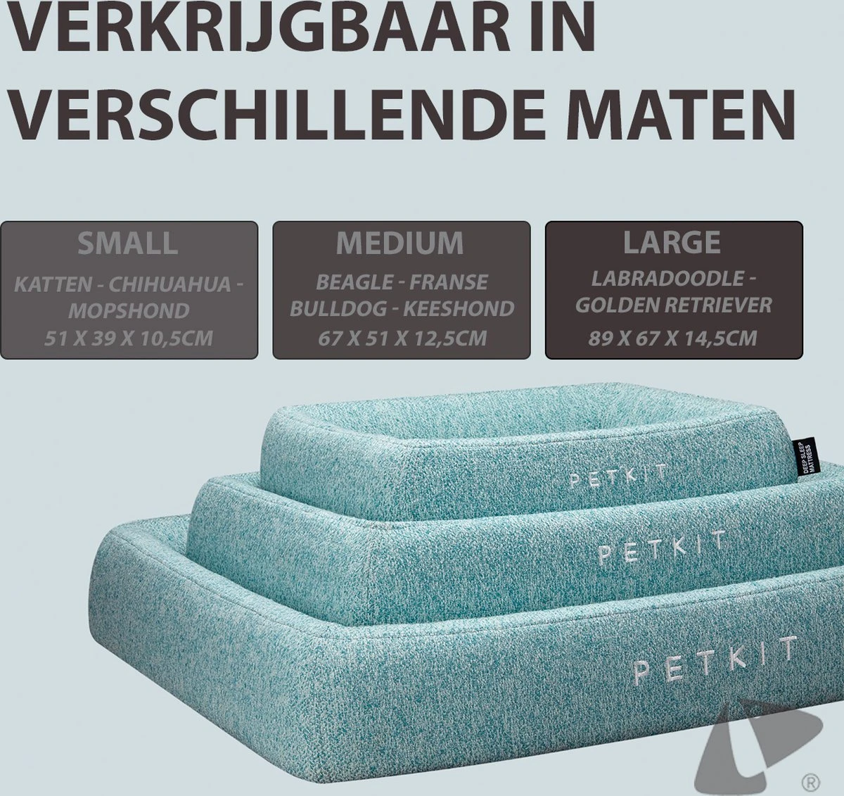 PETKIT® Four Season - Hondenmand - Kattenmand - Wasbaar - Memory Foam - Maat L - Afbeelding 4