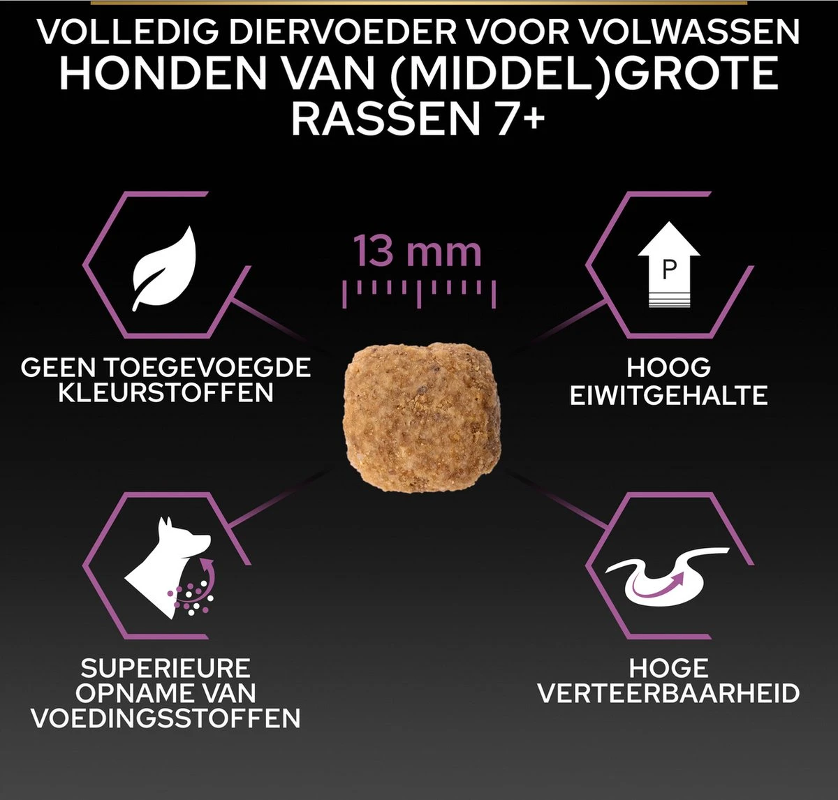 Pro Plan Medium & Large Adult 7+ (Senior) Age Defence - Honden Droogvoer- Kip - 14 Kg - Afbeelding 8