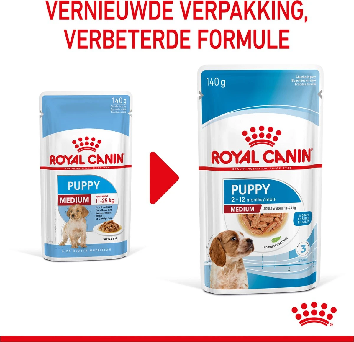 Royal Canin Shn Medium Puppy Pouch - Hondenvoer - 10 X 140 G - Afbeelding 12