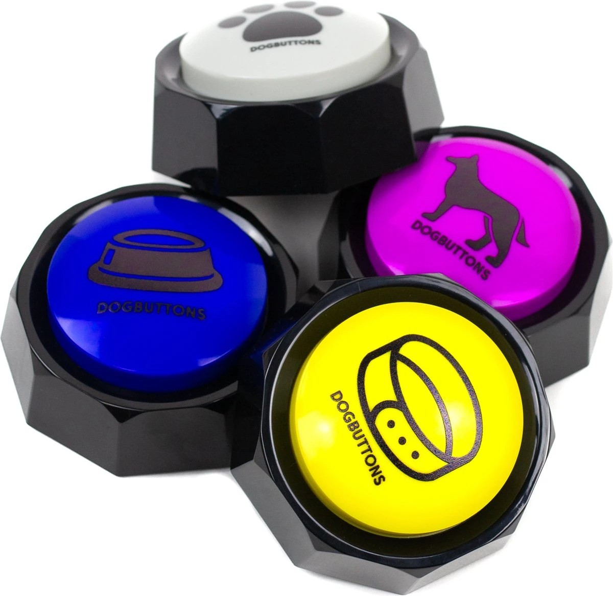 Dogbuttons® – PETIFY PREMIUM Praatknoppen –4 Stuks - Praatknop – Hond – Opneembare Knoppen – Hond Praten – Hondentraining – Praatknoppen – Dog Button – Hondenknop – Huisdier – Honden Speelgoed Intelligentie – Praten Met Hond – Laat Uw Hond Spreken! - Afbeelding 5