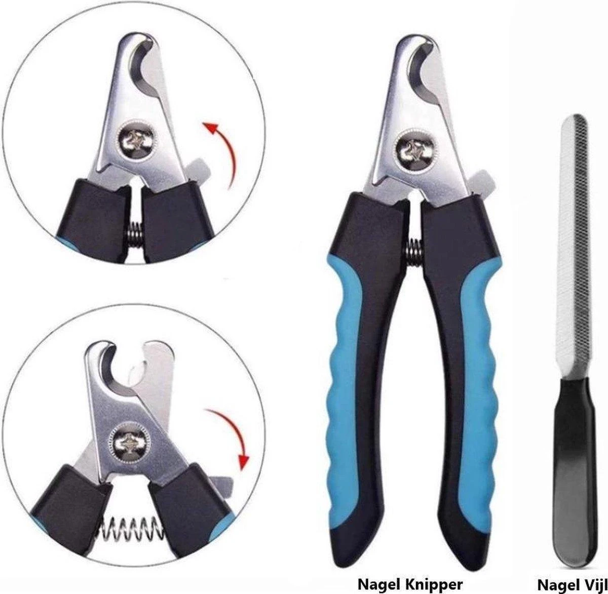 Merkloos ImmercePets ® | Hoge Kwaliteit Professionele Nagelschaar|Nagelschaar Hond | Nagelschaar Kat| Nagelknipper Hond En Kat| Inclusief Nagelvijl| Nagelknipper Kat| Nagelknipper Hond|NagelTang Dieren|Poot Verzorging - Afbeelding 4