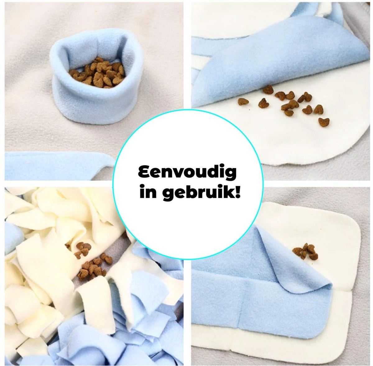 Snuffelmat - Snuffelmat Hond - Denkspelletjes Voor Honden - GRATIS 2 Trektouwen - Snuffelmatten - Snuffelmat Voor Honden - Afbeelding 2