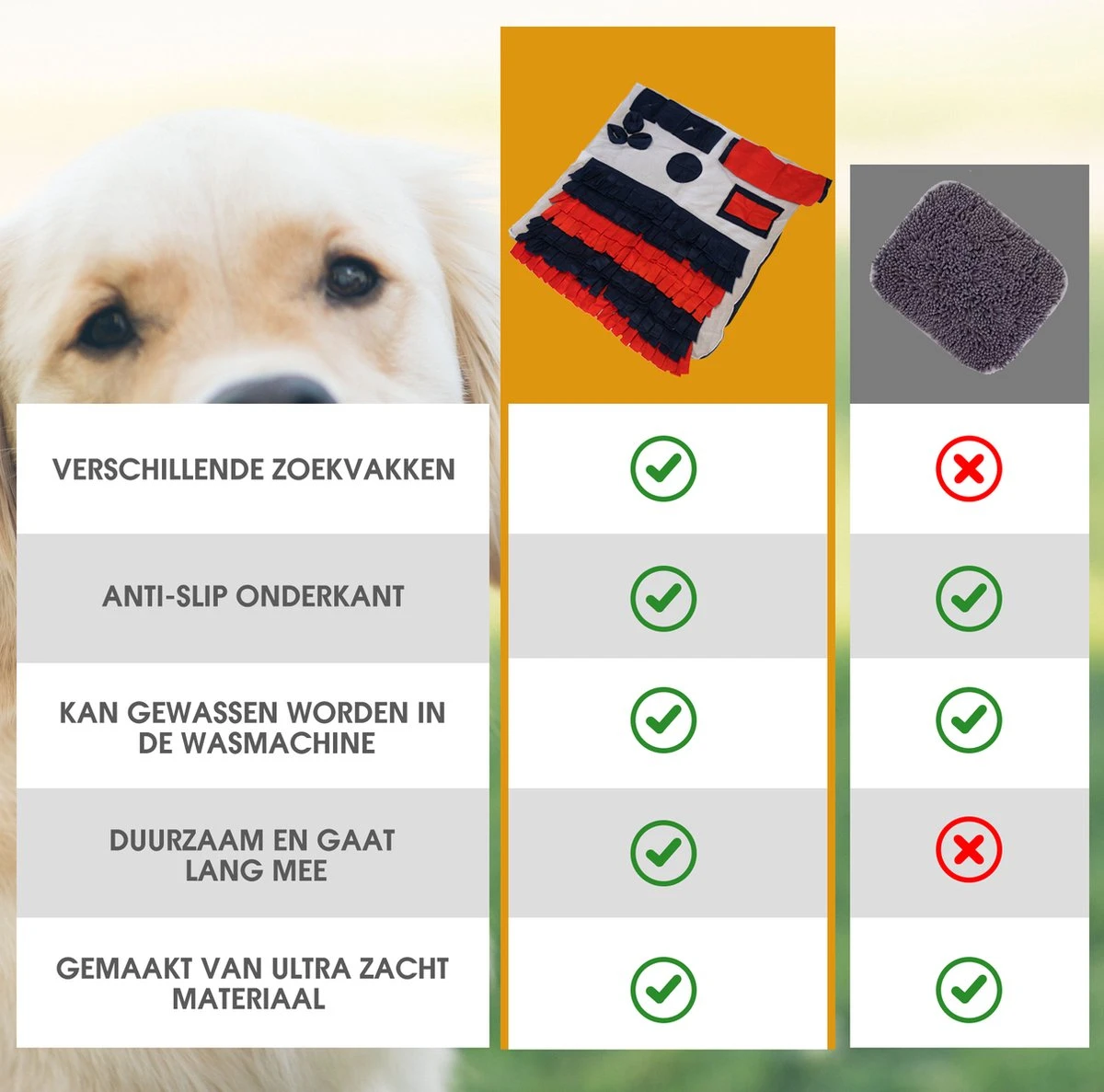 Merkloos Go Quality Honden Speelgoed - Snuffelmat - Snuffelmat Hond - Hondenspeeltjes - Puppy Speelgoed - Honden Speelgoed Intelligentie - Afbeelding 7