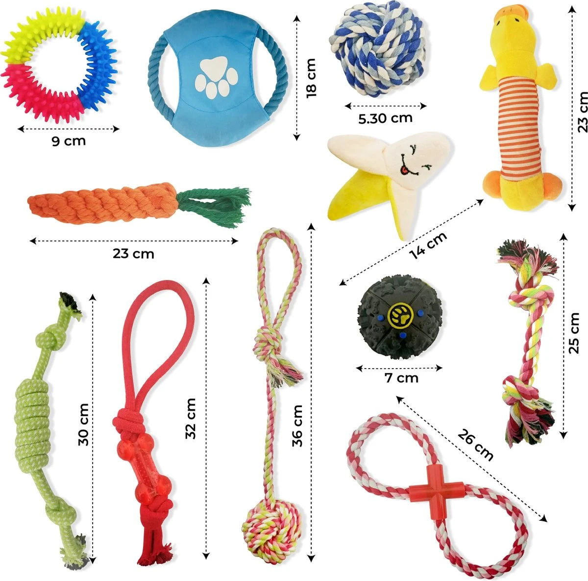Luxury Diversity - Honden Speelgoed - 12 Honden Speeltjes - Puppy Speelgoed - Honden - Honden Speelgoed Intelligentie - Afbeelding 4