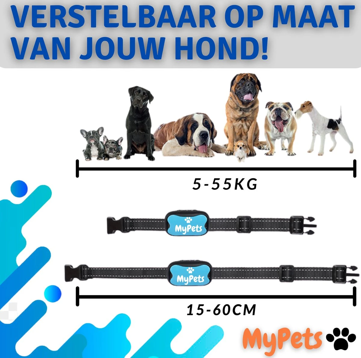MyPets™ Anti-blafband - Anti Blaf Apparaat - Voor Kleine Honden En Grote Honden - Diervriendelijk - Opvoedingshalsband - Trainingshalsband - 2022/2023 Versie - Inclusief Batterijen - Afbeelding 5
