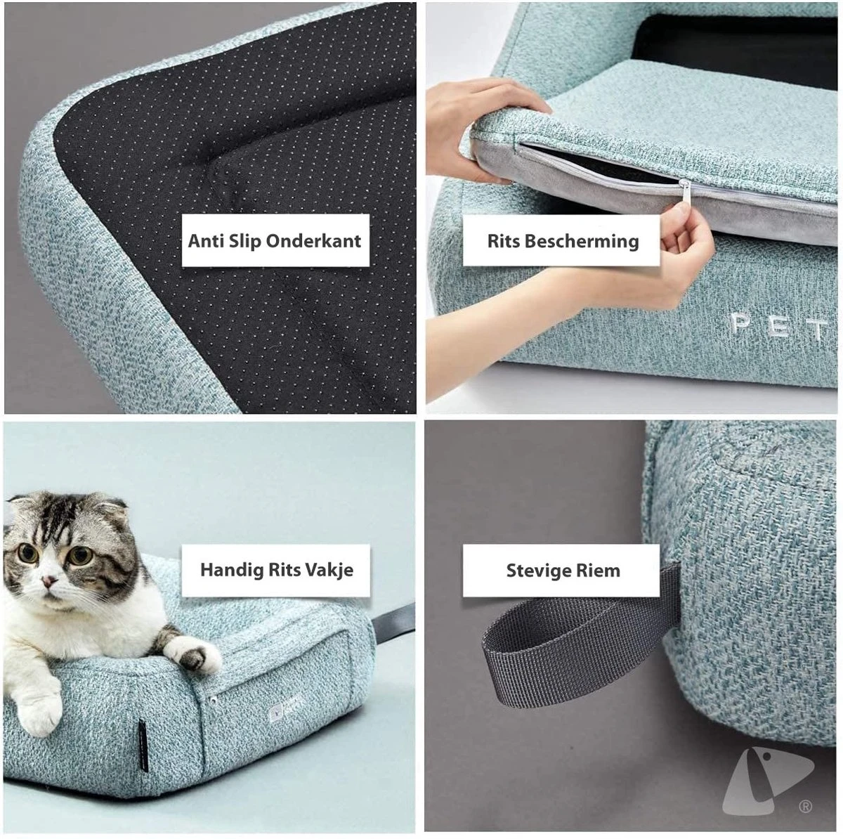 PETKIT® Four Season - Hondenmand - Kattenmand - Wasbaar - Memory Foam - Maat L - Afbeelding 2