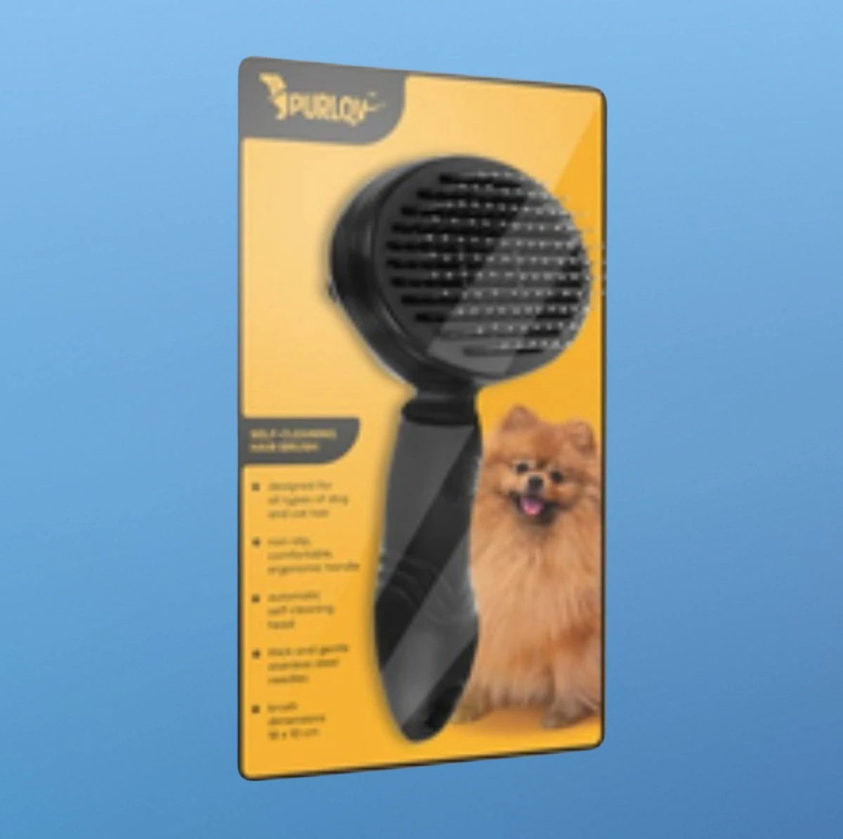 Purlov Zelfreinigende Kattenborstel En Hondenborstel - Haarverwijderaar Voor Huisdieren - Hondenborstel -Hondenhaar Kattenhaar Verwijderaar - Afbeelding 5