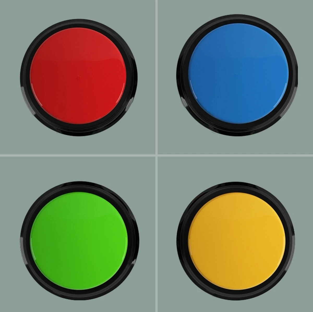 Comfort Company Praatknop Hond | Dogbuttons – Honden Speelgoed | Honden Speelgoed Intelligentie | 4 Stuks | Agility Voor De Hond | 30 Seconden Opnamen | Honden Training - Afbeelding 3