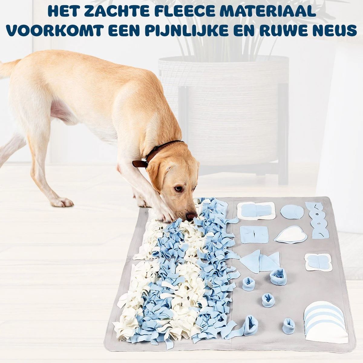 Snuffelmat Hond - Likmat Hond - Honden Speelgoed Intelligentie - Anti Schrokbak Hond - Honden Speeltjes - 100cmx100cm - Afbeelding 5