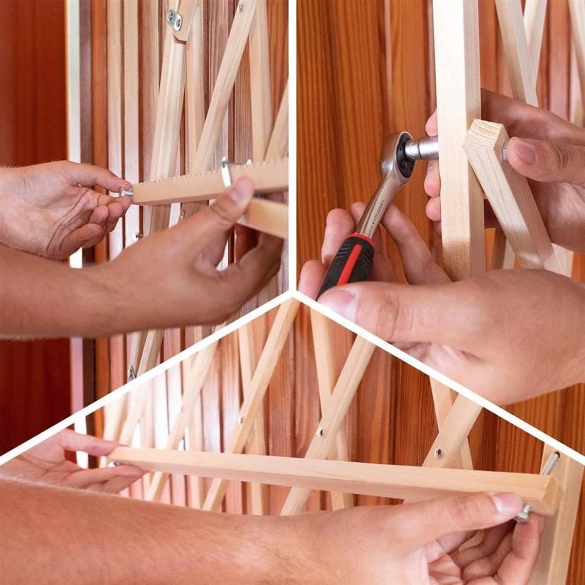 Merkloos PressFix Deurhekje Uitklapbaahekje 65-104cm - Afbeelding 5