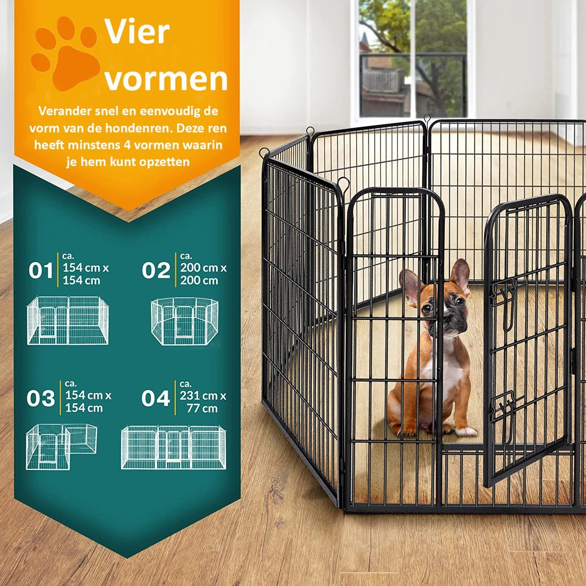 Sens Design Hondenren - Puppyren - Hondenbench - Afbeelding 6