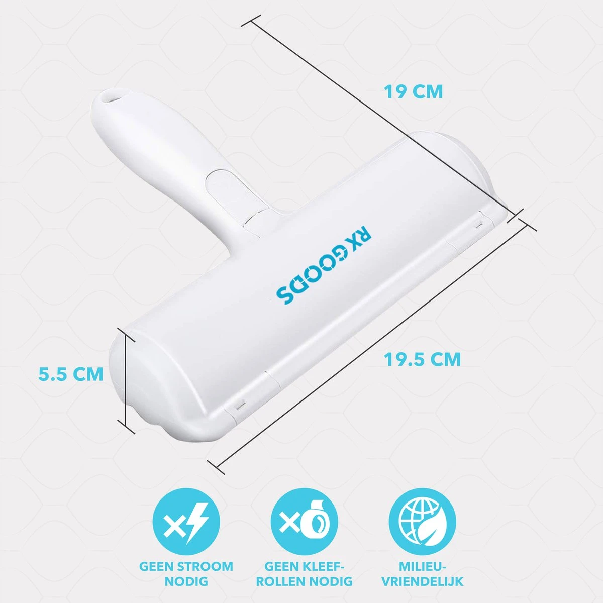 RX Goods Pluizen En Haren Verwijderaar Met Schoonmaakborstel - Kleding Borstel & Roller – Huisdier - Afbeelding 5