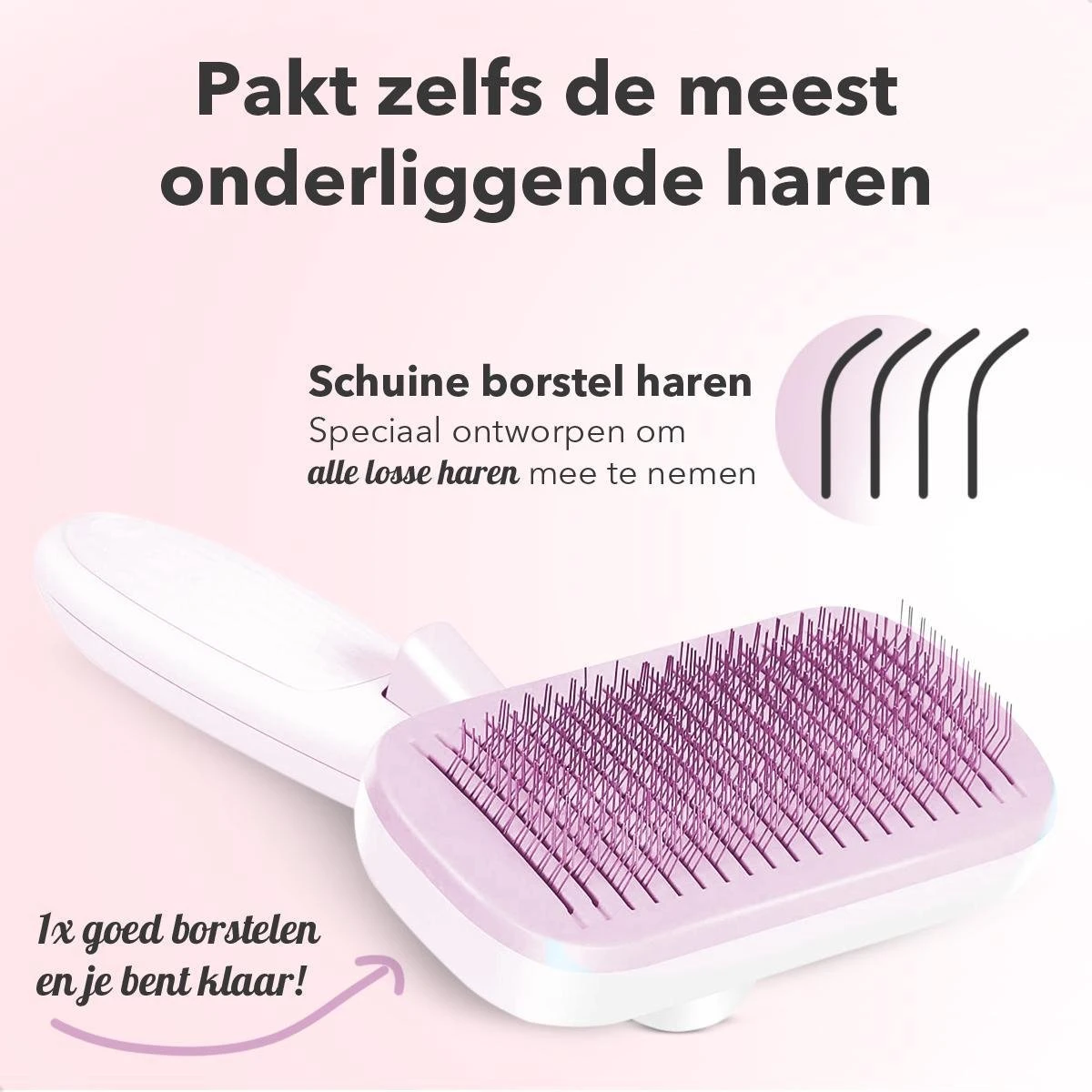 Lubadoo® - Kattenborstel - Hondenborstel - Kattenkam - Kattenhaar - Hondenhaar - Huisdierhaar Verwijderaar - Haarverwijderaar Voor Huisdieren - Langharig - Kortharig - Roze - Afbeelding 7