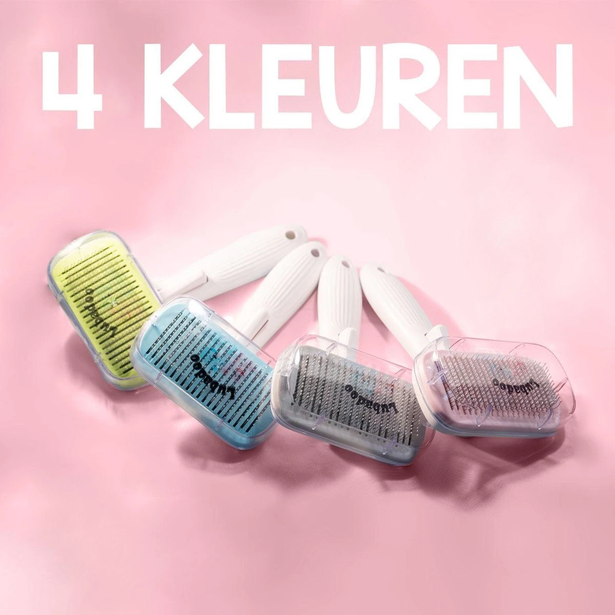 Lubadoo® - Kattenborstel - Hondenborstel - Kattenkam - Kattenhaar - Hondenhaar - Huisdierhaar Verwijderaar - Haarverwijderaar Voor Huisdieren - Langharig - Kortharig - Roze - Afbeelding 9