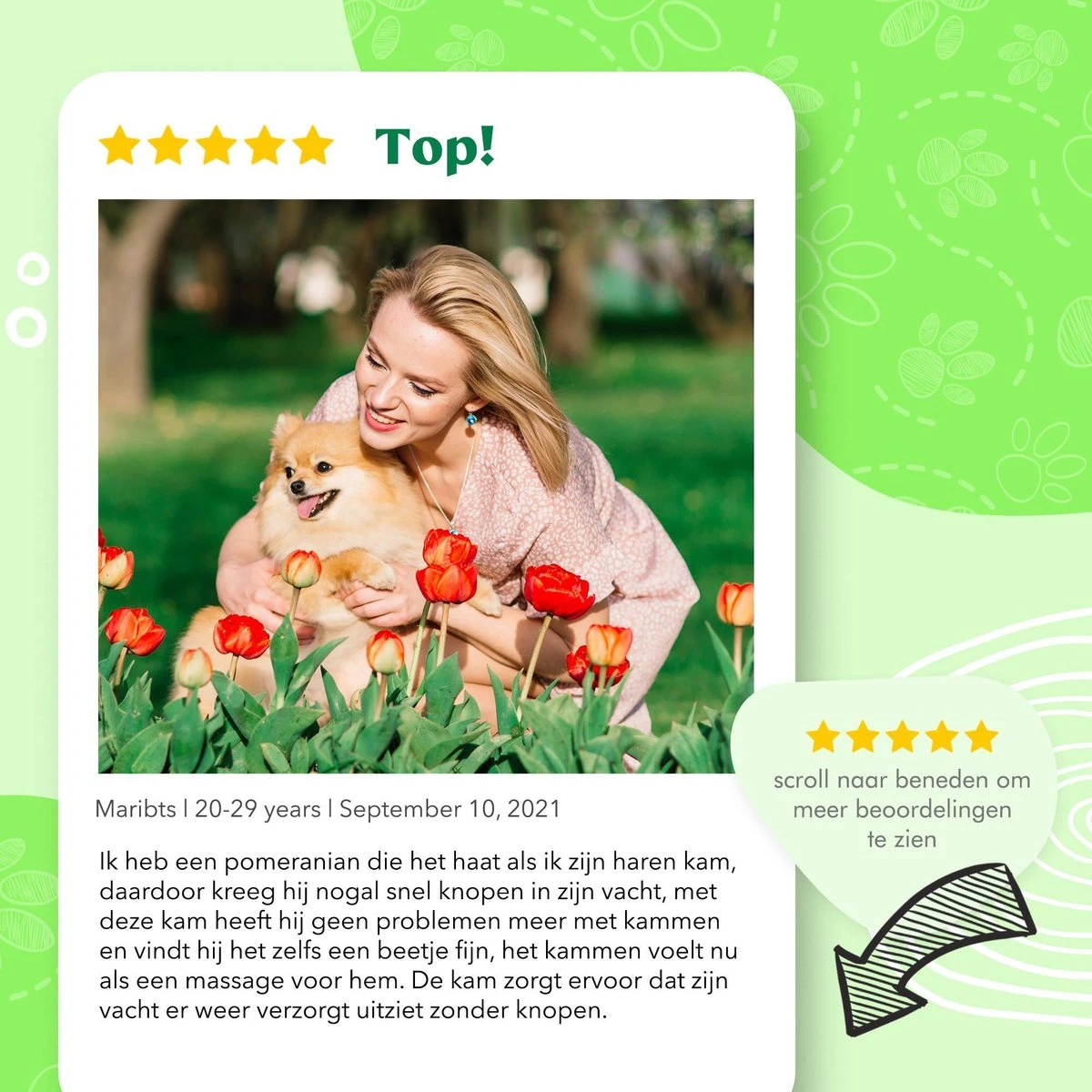 Mister Mill Professionele 2-Zijdige Ondervacht Kam Voor Hond En Kat – Honden/Kattenborstel – Klittenkam – 9,5 Cm. - Afbeelding 4