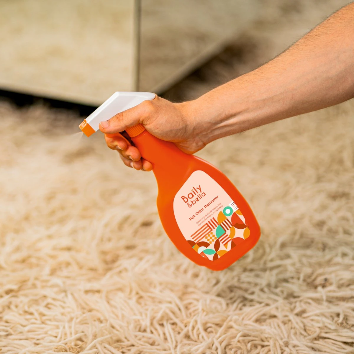 Baily & Bella | Urinegeur Verwijderaar | Katten & Honden | Elimineert Urinegeur | Natuurlijk, Organisch, Biologisch | 500ml Fles - Afbeelding 2