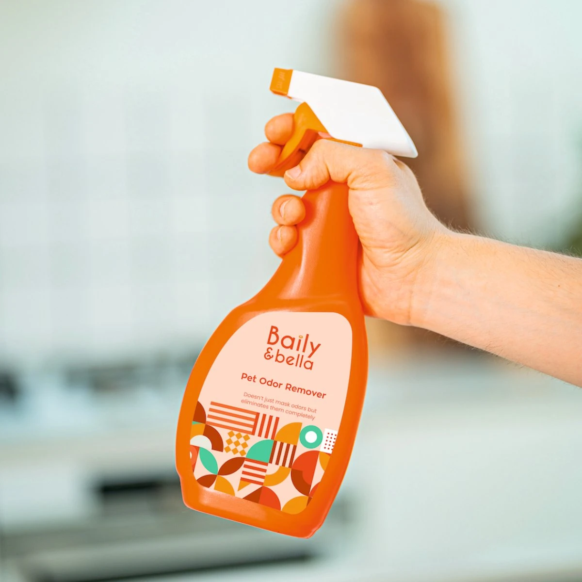 Baily & Bella | Urinegeur Verwijderaar | Katten & Honden | Elimineert Urinegeur | Natuurlijk, Organisch, Biologisch | 500ml Fles - Afbeelding 3