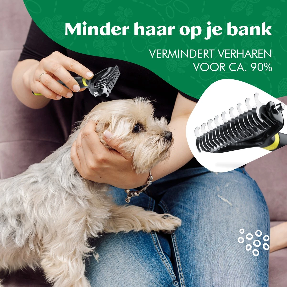 Mister Mill Professionele Set Honden Kattenborstel - Ondervachtkam Plus Slickerborstel - Afbeelding 15