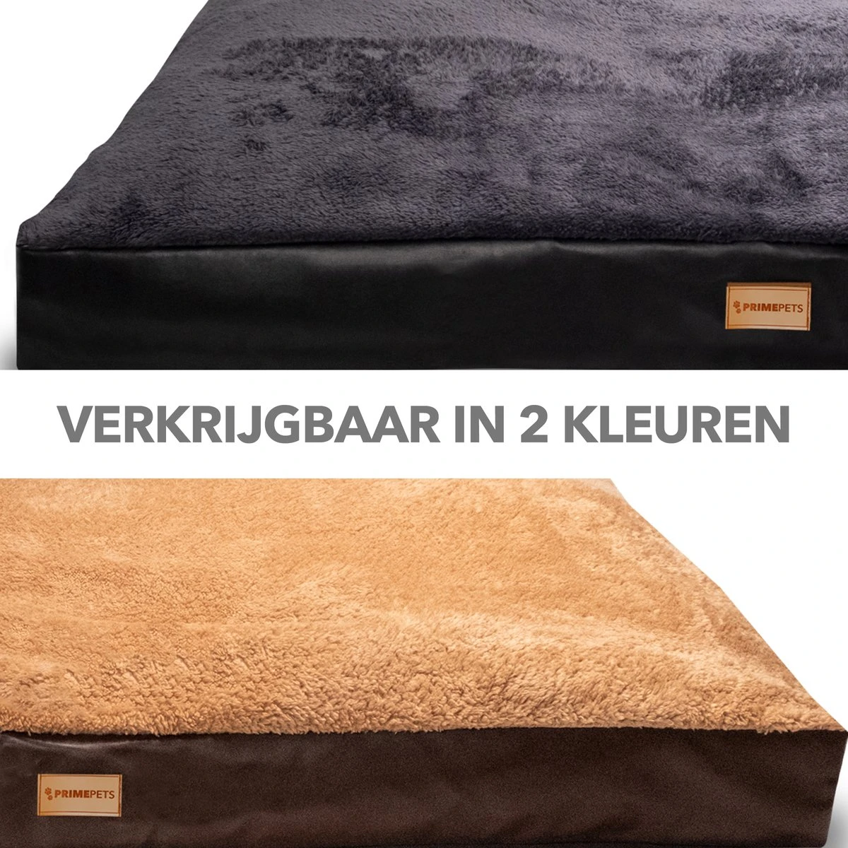 PrimePlus Hondenkussen XL Antraciet - 120x80x10 CM - Zacht En Luxe Hondenmand - Hondenbed - Hondenmat - Orthopedisch Hondenkussens - Afbeelding 6