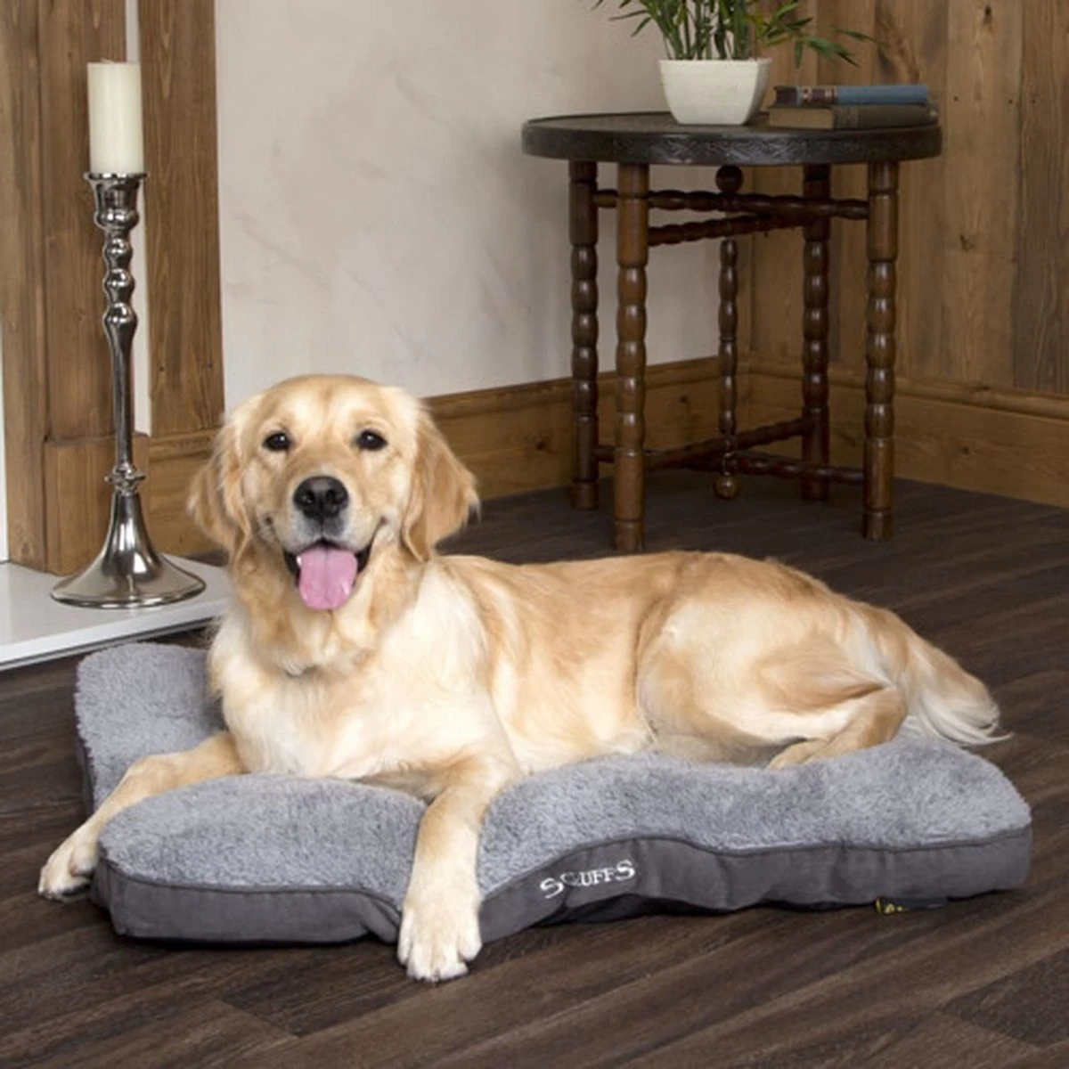 Scruffs Cosy - Comfortabel Hondenkussen In Grijs, Beige Of Karamel - Met Imitatie Suède Buitenvoering En Superzachte Binnenvoering - 100 X 70 Cm - Grijs - Afbeelding 10