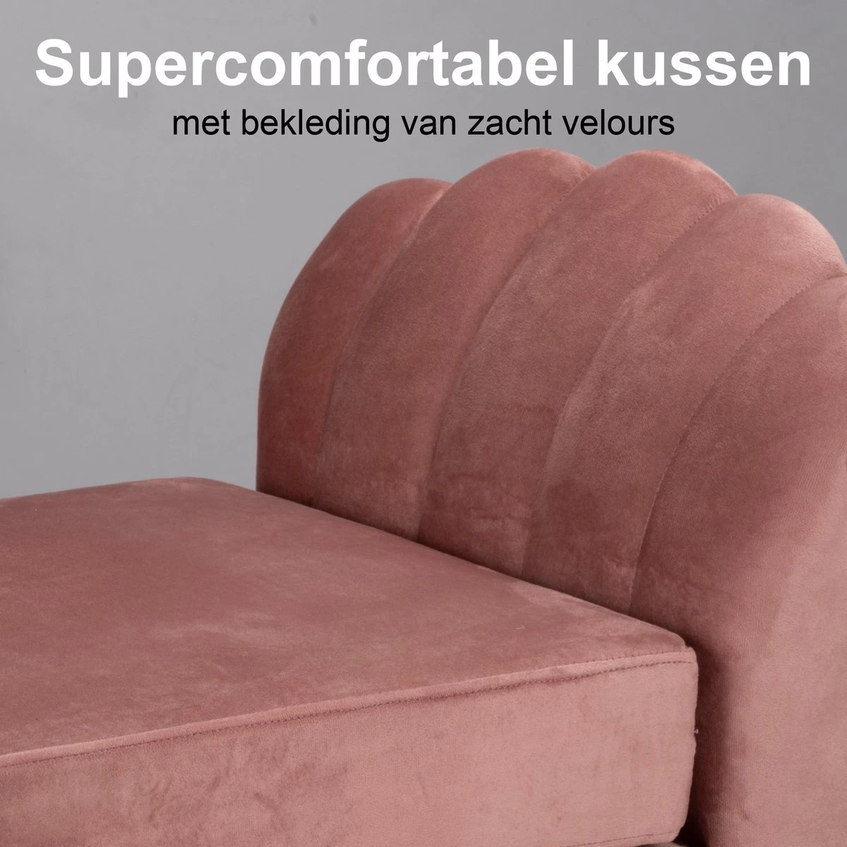 Maxxpro Katten- En Hondenbank - Roze - Verhoogd Met Houten Poten - Fluweel Materiaal - 90 X 44 X 34 CM - Huisdieren Tot 80 KG - Afbeelding 2