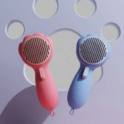 Smarge | Hondenborstel | Kattenborstel | Blauw | Zelfreinigend | Dierenborstel | Met Pluis Verwijderaar | Kattenkam | Hondenkam | Kattenhaar Verwijderaar | Lang/kortharig | Huisdieren