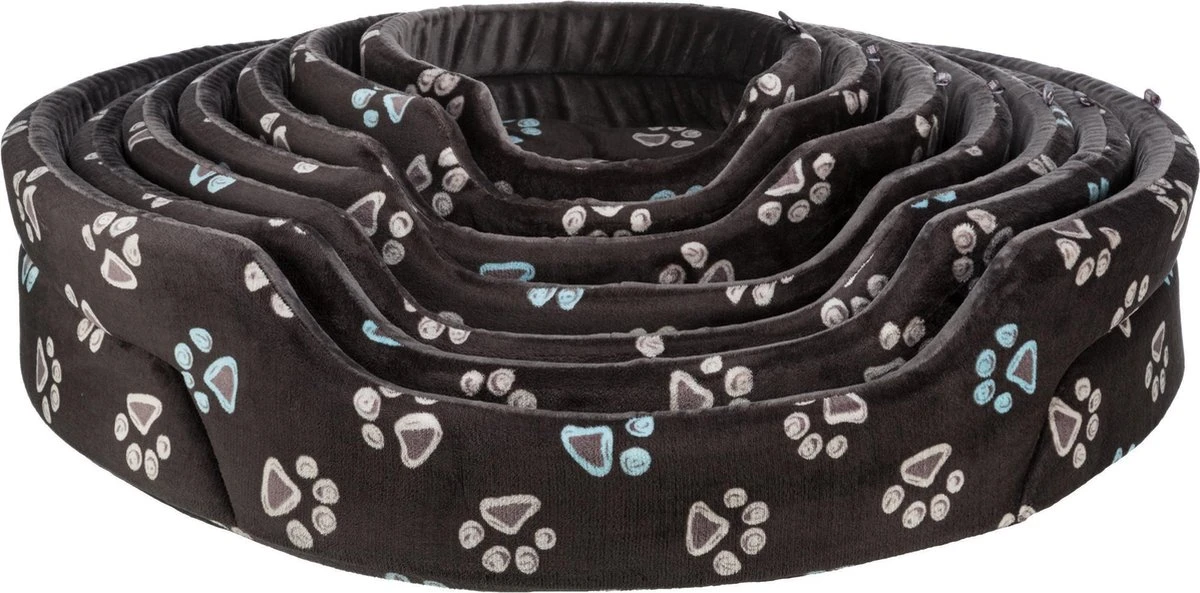 Trixie Hondenmand Jimmy Ovaal Zwart Met Pootprint (44X35 CM) - Afbeelding 8